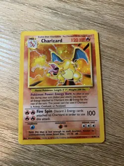 Pokemon Charizard 4/102 Base Set Holo WOTC 1999 Vintage Rare Card Nintendo TCG - Image 1