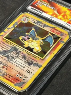 Pokemon TCG Charizard 4/102 Base Set Vintage 1999 Holo Rare WOTC Ace Grade 1 - Image 3