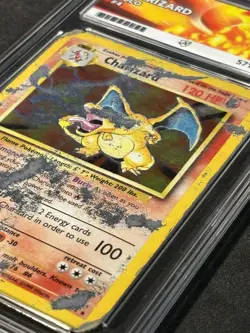 Pokemon TCG Charizard 4/102 Base Set Vintage 1999 Holo Rare WOTC Ace Grade 1 - Image 5