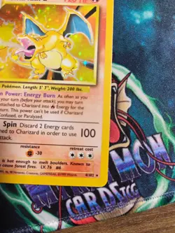 Pokemon TCG Charizard Base Set Holo Unlimited Rare Card 4/102 - Image 2