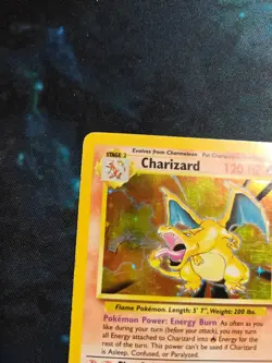 Pokemon TCG Charizard Base Set Holo Unlimited Rare Card 4/102 - Image 4