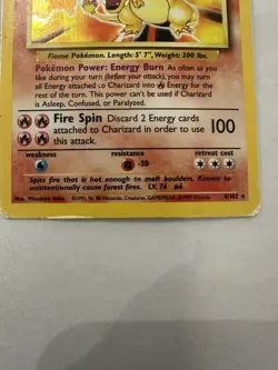 Pokemon TCG Charizard Holo Card Base Set, 4/102, Rare - Image 2