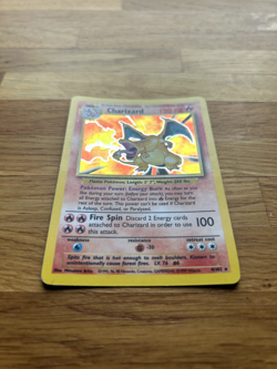 Pokemon TCG Charizard 4/102 Base Set Holo Rare Shiny NM condition - Image 2