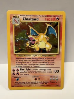 Pokemon TCG Charizard Base Set Holo Rare Card 4/102 Excellent Condition - Image 1