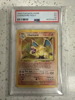Pokemon TCG Charizard Card 4/102 WOTC 1999 Rare Holo Base Set - Image 1