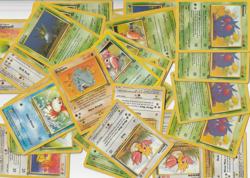 Pokemon TCG | Jungle Unlimited Card Lot | 33 Heavily Played/Damaged Commons - Image 1