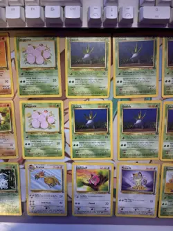 Pokemon TCG | Jungle Unlimited Card Lot | 33 Heavily Played/Damaged Commons - Image 4