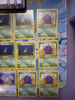 Pokemon TCG | Jungle Unlimited Card Lot | 33 Heavily Played/Damaged Commons - Image 5