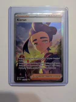 Pokemon TCG Kieran Trainer Full Art Near Mint Condition Prismatic Card 174/131 - Image 1