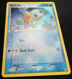 Squirtle 63/100 Crystal Guardians Reverse Holo Stamped Pokemon Card - NM/LP - Image 4