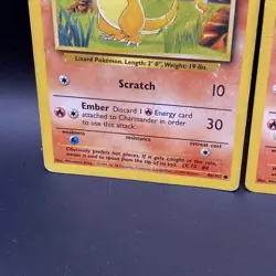 Vintage 🔥 Charmander & Charmeleon 🔥 Base Set Pokemon TCG Cards 1999 WOTC NM - Image 5