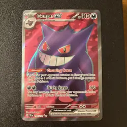 Pokemon TCG Gengar EX Temporal Forces Ultra Rare Card - Image 1