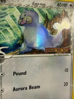 2006 Pokemon SEEL MISPRINT ERROR HOLO Foil STAMPED Card 62/101 - Image 2