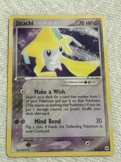 Pokemon Jirachi 8/101 EX Hidden Legends Holo Rare 2004 Holo Card English - Image 1
