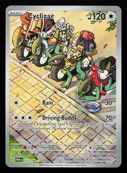 Cyclizar 215/182 Illustration Rare Paradox Rift Pokemon Card - Image 1