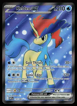 Keldeo ex 159/086 Ultra Rare White Flare Pokemon Card - Image 1