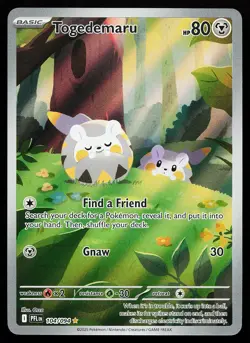 Togedemaru 104/094 Holo Illustration Rare Phantasmal Flames Pokemon Card - Image 1