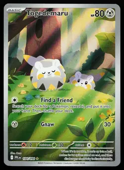 Togedemaru 104/094 Holo Illustration Rare Phantasmal Flames Pokemon Card - Image 1