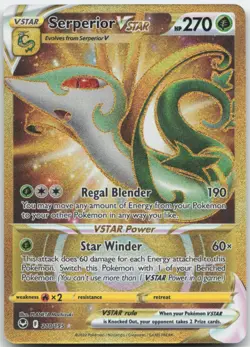 Serperior VSTAR 210/195 SWSH12: Silver Tempest Pokemon Card NM - Image 1