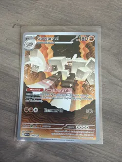 Garganacl 147/132 Illustration Rare Holo Pokemon Card NM - Image 1