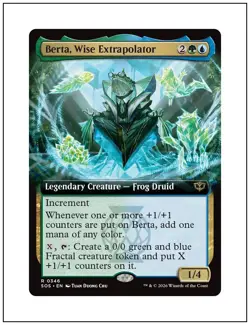 1x Berta, Wise Extrapolator, Extended Art, Secrets of Strixhaven, MTG NM - Image 1