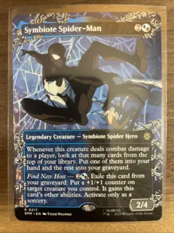 Symbiote Spider-Man (Borderless ) Marvel's Spider-Man Mtg Spm Regular - Image 1