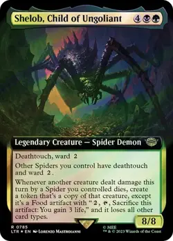 Shelob, Child of Ungoliant (Extended Art) (Surge Foil) - Lord of the Rings Magic - Image 1