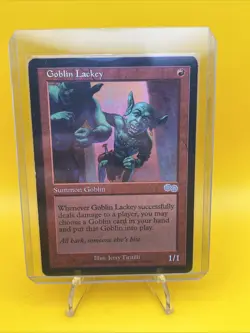 MTG x1 Goblin Lackey [Urza's Saga] (Moderate Play) - Image 1