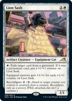 Lion Sash - Promo Pack: Kamigawa: Neon Dynasty (PPNEO) NM Never Played - Image 1