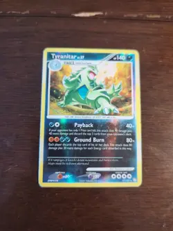 Tyranitar 17/123 Mysterious Treasures Reverse Holo Rare Pokemon MP - Image 1