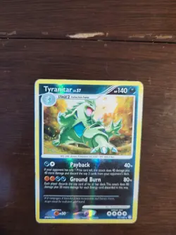 Tyranitar 17/123 Mysterious Treasures Reverse Holo Rare Pokemon MP - Image 4