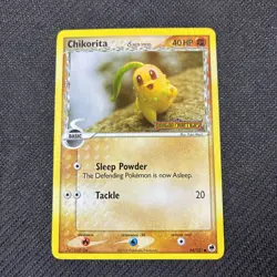 Chikorita 44/101 Dragon Frontiers Reverse Holo Pokemon NM - Image 1