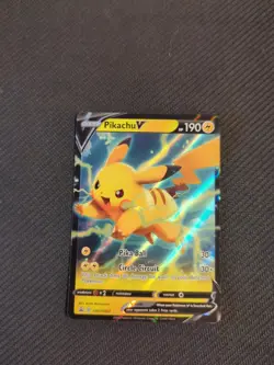 Pikachu V SWSH063 Sword Shield Promo Pokemon NM - Image 1