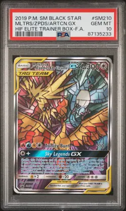 2019 POKEMON SM BLACK STAR PROMO #SM210 MLTRS/ZPDS/ARTCN.GX PSA 10 - Image 1