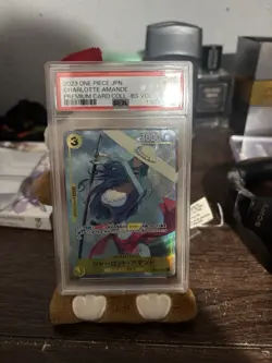 Bandai One Piece Charlotte Amande Premium Card BS Vol.1 OP06-105 Holo PSA 2023 - Image 1