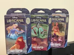 Disney Lorcana: The First Chapter Starter Decks - Set of 3 - Factory Sealed - Image 1