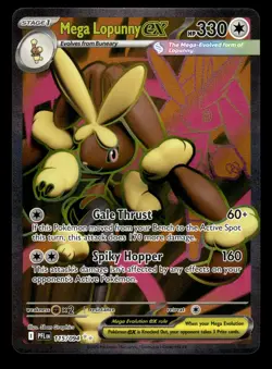 Mega Lopunny ex 115/094 Ultra Rare Phantasmal Flames Pokemon Card - Image 1