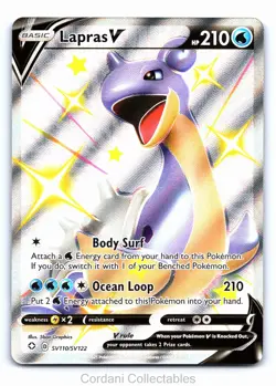 Lapras V SV110/SV122 - Shining Fates - Pokemon Card - Near Mint - Image 1