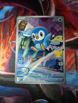 Pokemon Piplup 042 First Partner Illustration Rare Card - Image 1