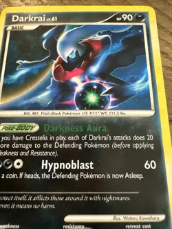 Vintage Pokemon TCG Darkrai DP52 Promo Black Star Holo Card - Image 4
