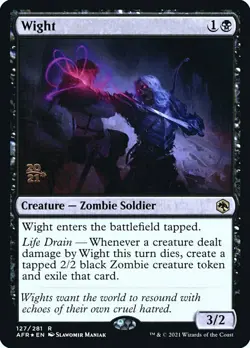 1x Wight - Foil - Prerelease Promo NM-Mint, English Prerelease Promos MTG Magic - Image 1