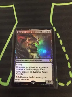 MTG Magic The Gathering Kazarov, Sengir Pureblood LP Foil Prerelease Promo - Image 1