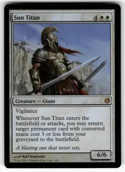 Sun Titan 1 Mythic Duel Decks: Heroes vs. Monsters Magic: The Gathering Foil LP - Image 1