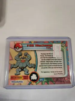 Machamp #68 Topps Series 1 Non-Holo Blue Logo Pokemon TCG LP - Image 2