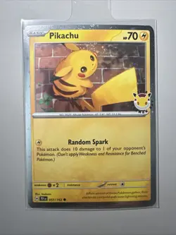 Pokemon TCG Pikachu 051 /162 2026 Pokemon Day Stamped Promo🔥 - Image 1