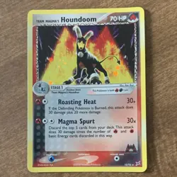 Pokemon Team Magma's Houndoom Holo Rare Team Magma vs Team Aqua 10/95 Eng Card - Image 1