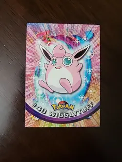 NM! RED Label - Topps Pokemon - Wigglytuff #40 - Topps Series 1 - Image 1