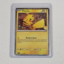 Pikachu Pokemon Day 2026 051/162 30th Anniversary Stamped Promo Holo Pokemon TCG - Image 1