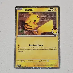 Pikachu Pokemon Day 2026 051/162 30th Anniversary Stamped Promo Holo Pokemon TCG - Image 2