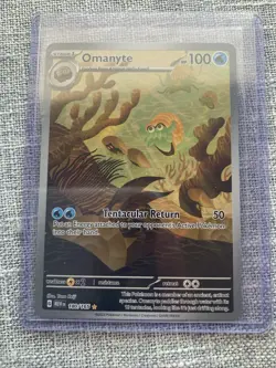 Omanyte 180/165 Sv: Scarlet & Violet 151 Illustration Rare NM Pokemon TCG - Image 1